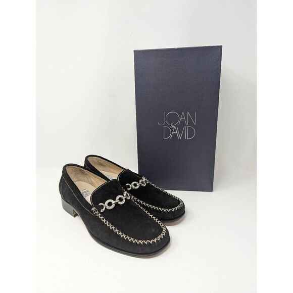 NEW IN BOX $149 VINTAGE LEATHER JOAN AND DAVID SLIP ON SHOES - Picture 1 of 7